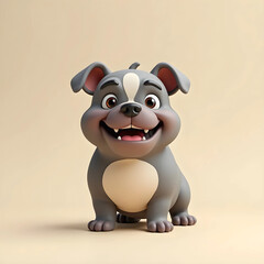 A dog looking forward