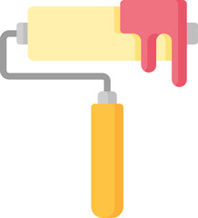 paint roller Illustration on a white background.