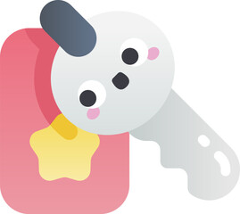 room key Illustration on a white background.