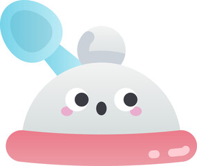 room service Illustration on a white background.