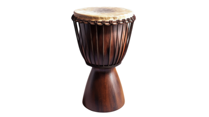 Rhythm of Heritage: Capture the essence of cultural richness with this detailed studio shot of an ethnic drum, perfect for music, and cultural content. 