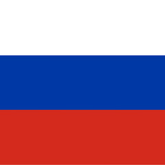 Fototapeta premium Russian Flag Icon Rectangular Vector SVG