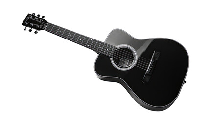 Fototapeta premium Acoustic Guitar: A sleek and stylish acoustic guitar, capturing the essence of musical art, the reflection of strings.