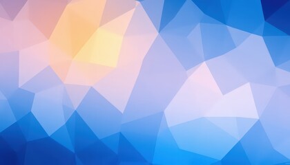 Obraz premium Abstract Low Poly Background: Serene Blue and Pink Hues