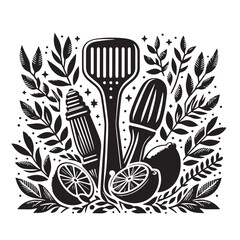 Black Color Zester Silhouette Vector Illustration, Solid White Background