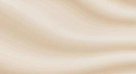 Soft beige silk drapes gently flowing warm light. AI Generated