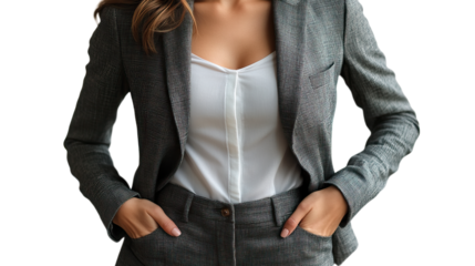 Sophisticated Confidence: a portrait of a businesswoman, embodies professionalism and success. in the modern corporate environment.