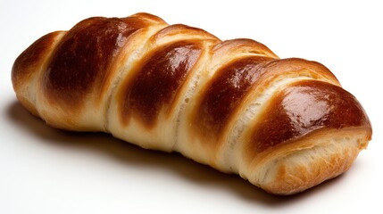 Fototapeta premium Artisan braided bread, golden crust