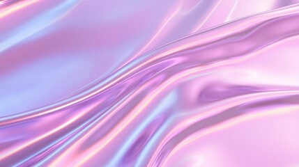 Fototapeta premium Soft, flowing fabric with iridescent hues