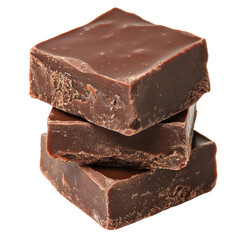 Rich Chocolate Burfi on transparent background