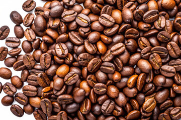 Fototapeta premium roasted coffee beans background