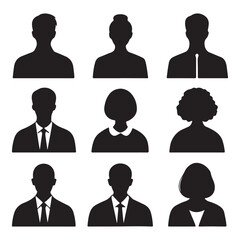 Different Human Figures The icons Simple Generic Human Shapes