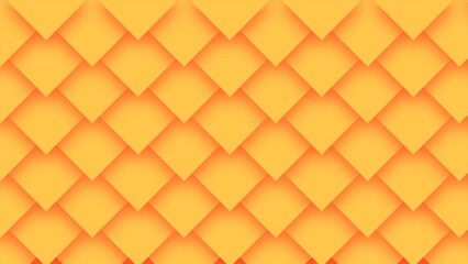 Abstract Orange Geometric Pattern Background Design Texture Square Shapes Overlapping Layers Gradient Shades Bright Vivid Color