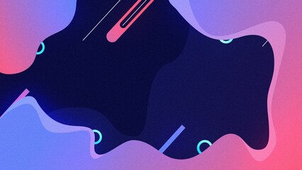 Abstract Purple Pink Blue Gradient Background Design Modern Shapes Lines Circles