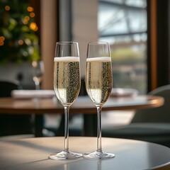 Sparkling Wine Celebration for Restaurant Terrace.