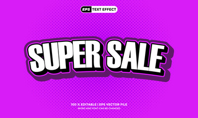 3D Text Editable Promo Super Sale