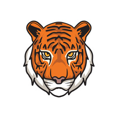 Tiger Head Vector illustration for poster, sticker, logo, tattoo