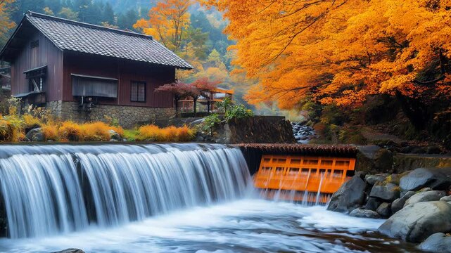自然と共生する村 &ndash; 日本の山間部で水力発電
