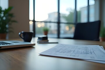modern office desk