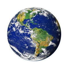 Photo of round earth from space