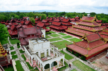 Top view of Mandalay Palace