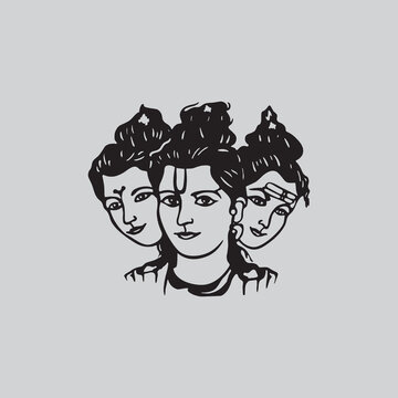 Shree Gurudev Datta
This captivating illustration pays tribute to Dattaguru, a revered figure in Hinduism known for his teachings of spirituality, wisdom, and enlightenment. 