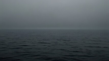 Obraz premium Foggy Sea Horizon