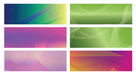Fototapeta premium Abstract Gradient Backgrounds (1)