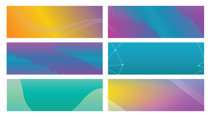 Obraz premium Abstract Gradient Backgrounds (2)