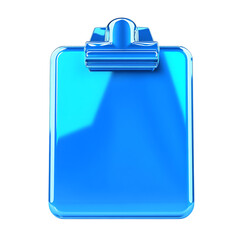 Obraz premium Blue clipboard icon illustration for business and organization use transparent background