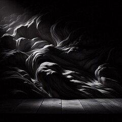 Monochrome Abstract Flowing Texture Wooden Floor Background