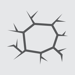 cracked wall, fissure crack, earthquake effect, fracture texture