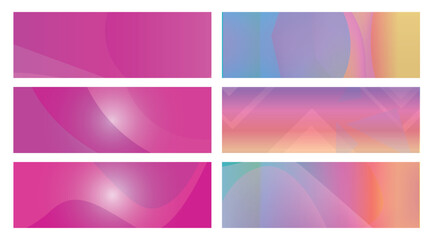 Fototapeta premium Abstract Gradient Backgrounds (5)