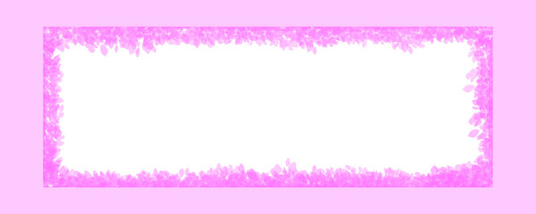 Ultra Pink Colorful Frame on Transparent or White Background With Copy Space – PNG Overlay for Compositing
