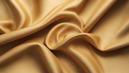 Obraz premium Smooth Gold Satin. Gold luxury fabric background with copy space. Gold 