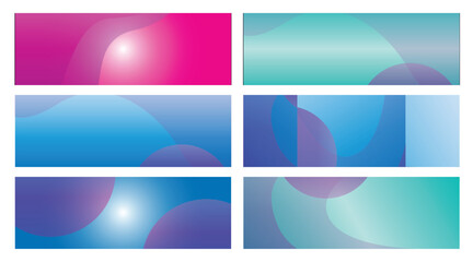 Fototapeta premium Abstract Gradient Backgrounds (9)