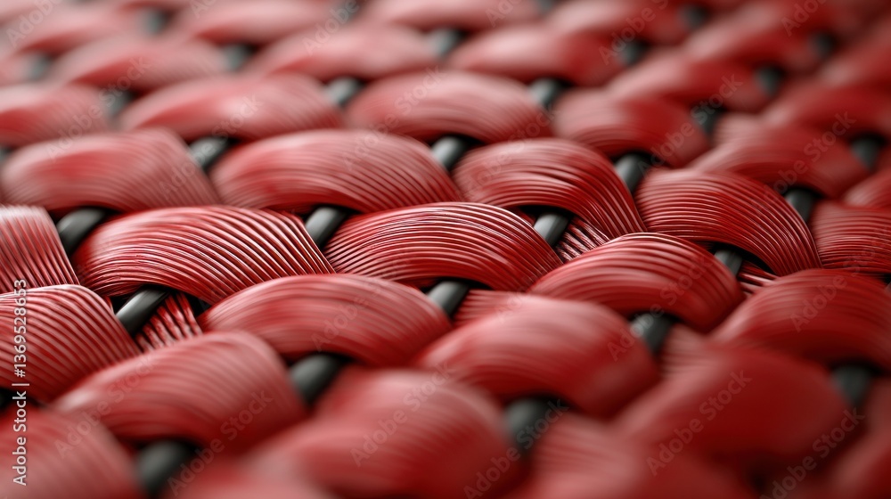 Aufkleber vibrant red spiral textured background with intricate twisted patterns and coiled lines creating a d