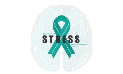 National Stress Awareness Month. background, banner, card, poster, template, Vector, illustration.