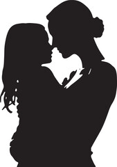 Mother & Child Love Silhouette Bundle | Heartwarming Family SVG Pack