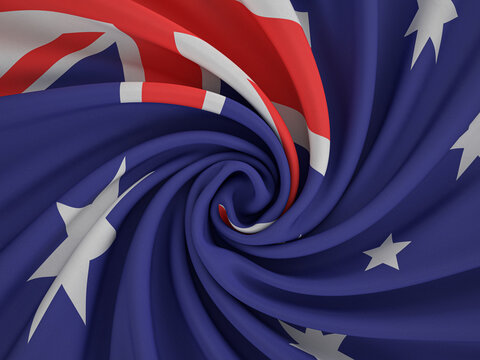 Twisted textile Australia flag