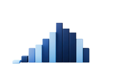 Fototapeta premium A minimalist bar graph