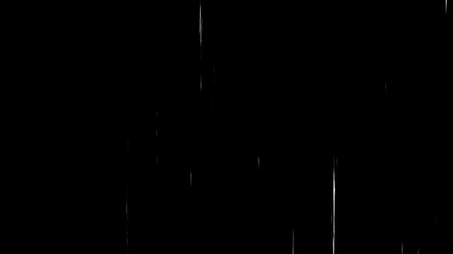 Abstract Scratches, Noise Particles, Dirt, and Spots on a Dark Background