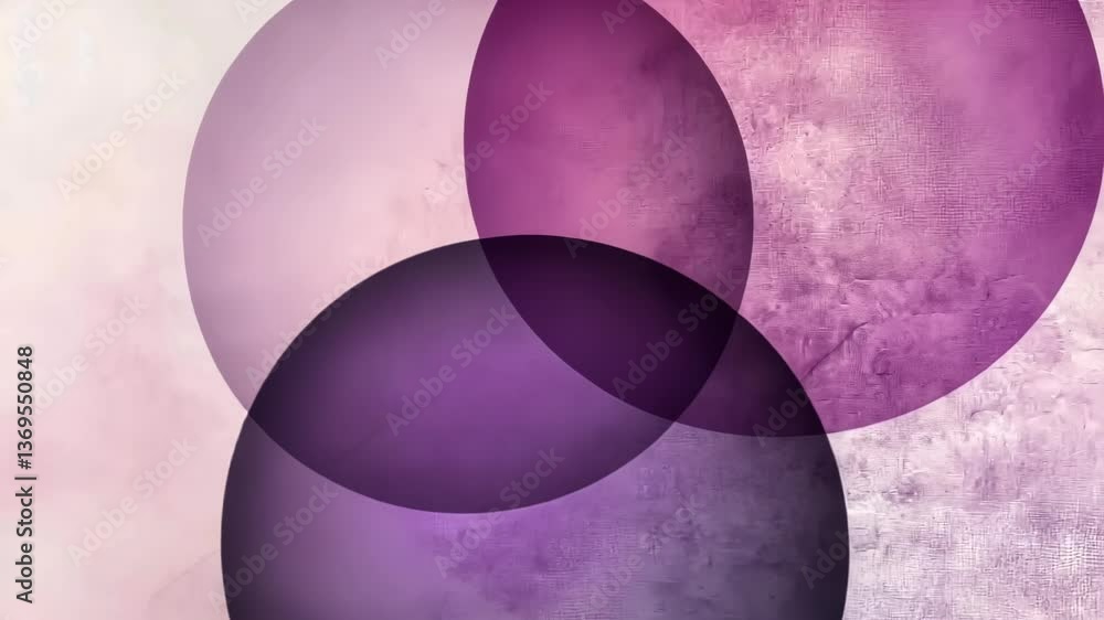 Aufkleber colorful harmony created through overlapping circles in a serene abstract design