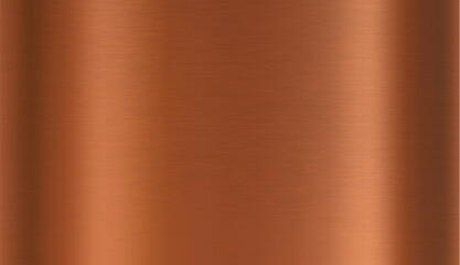 Copper foil texture background. Vector golden shine metallic gradient template antique color for border, frame, ribbon design.