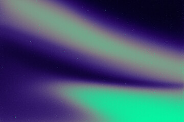 Abstract Northern Lights Gradient Background with dust texture