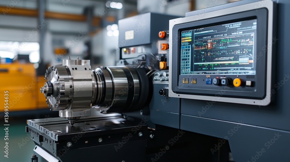 Poster high-precision numerical control machine tools and advanced welding equipment in an industrial setti