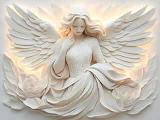 Angel Bas-Relief Wall Art