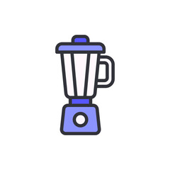 Blender colored icons, minimalist vector illustration ,simple transparent graphic element .Isolated on white background