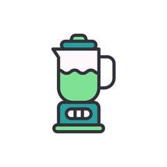 Blender colored icons, minimalist vector illustration ,simple transparent graphic element .Isolated on white background