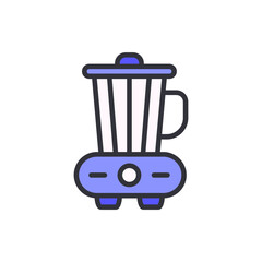 Blender colored icons, minimalist vector illustration ,simple transparent graphic element .Isolated on white background